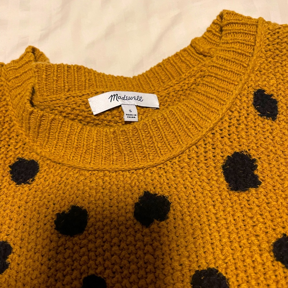 Madewell polka dot sweater. Like new